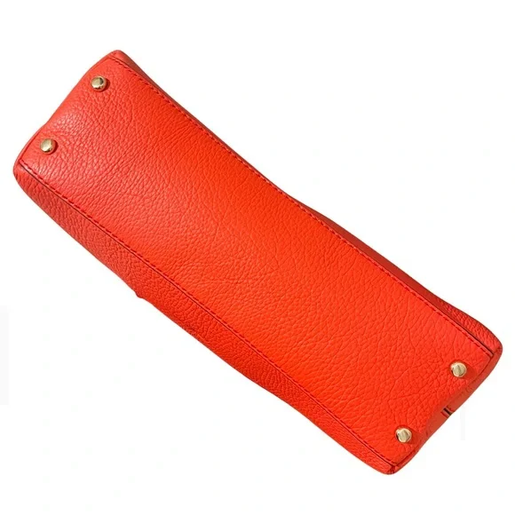 KATE SPADE new Maryanne West Valley Coral Bow Satchel Handbag + Dustbag - Picture 5 of 16